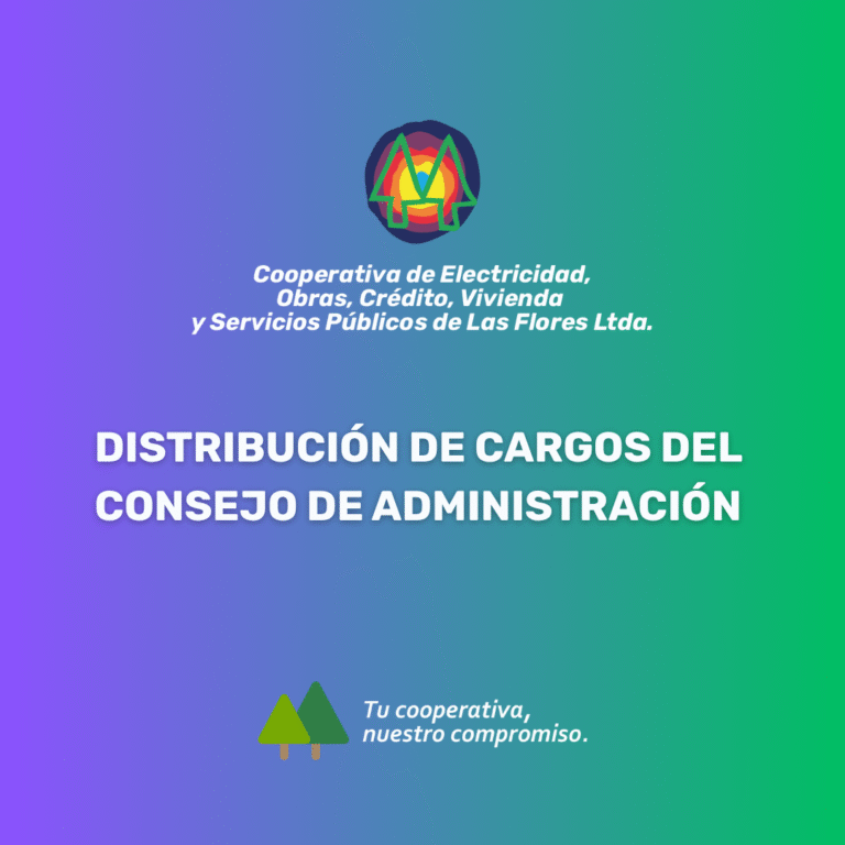 DISTRIBUCIÓN DE CARGOS DEL CONSEJO DE ADMINISTRACIÓN